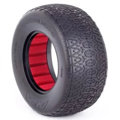 Best Sale 🎉 AKA PRODUCTS, INC. 1/10 Chain Link SC Wide Super Soft Front/Rear Wheel Mounted with Red Inserts (2) 😉