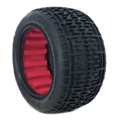 Budget 🛒 AKA PRODUCTS, INC. 1/10 Rebar Rear Tires, Super Soft with Red Inserts (2): Buggy 😀