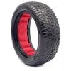 New ✔️ AKA PRODUCTS, INC. 1/10 Scribble Front 2WD 2.2 Tires, Super Soft with Red Inserts (2): Buggy 💯