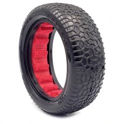 Coupon ❤️ AKA PRODUCTS, INC. 1/10 Scribble Front 2WD 2.2 Tires, Soft Long Wear with Red Inserts (2): Buggy ⭐