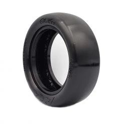 Brand new 🌟 AKA PRODUCTS, INC. 1/10 Slick Front 2WD 2.2 Tires, Ultra Soft with Red Inserts (2): Buggy 😉