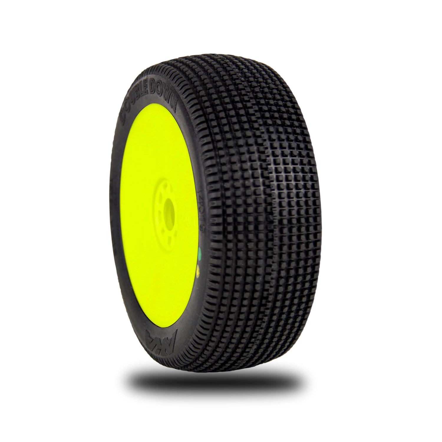 Hot Sale 🔔 AKA PRODUCTS, INC. 1/8 Double Down Soft Long Wear Pre-Mounted Tires, Yellow EVO Wheels (2): Buggy 👍 1 Hot Sale 🔔 AKA PRODUCTS, INC. 1/8 Double Down Soft Long Wear Pre-Mounted Tires, Yellow EVO Wheels (2): Buggy 👍
