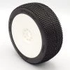Wholesale ⭐ AKA PRODUCTS, INC. 1/8 P1 Super Soft Long Wear Pre-Mounted Tires, White EVO Wheels (2): Buggy ⭐