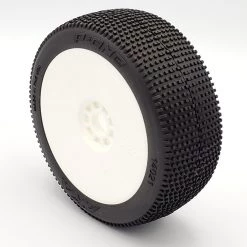Wholesale ⭐ AKA PRODUCTS, INC. 1/8 P1 Super Soft Long Wear Pre-Mounted Tires, White EVO Wheels (2): Buggy ⭐