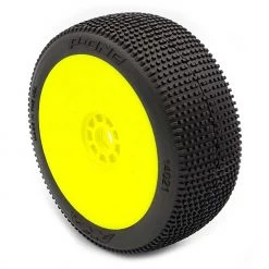 Cheap 🎁 AKA PRODUCTS, INC. 1/8 P1 Soft Long Wear Pre-Mounted Tires, Yellow EVO Wheels (2): Buggy 😉