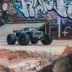 Brand new 👍 ARRMA 1/5 OUTCAST 4WD EXtreme Bash Roller Stunt Truck, Black 🌟 -Cheap RC Cars And Trucks Store ARA5210 A03 S3A9YYI7