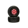 Flash Sale 🌟 ARRMA 1/8 dBoots Fortress Front/Rear 2.4/3.3 Pre-Mounted Tires, 17mm Hex, Red (2) 😍