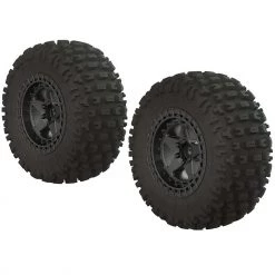 Buy 🎁 ARRMA 1/10 dBoots Fortress SC 2.2/3.0 Pre-Mounted Tires, 14mm Hex, Black Chrome (2) 😀