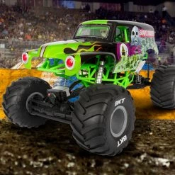 Discount ⌛ Axial 1/10 SMT10 Grave Digger 4WD Monster Truck Brushed RTR 🔔 -Cheap RC Cars And Trucks Store AXI03019 A5 OMV76CME
