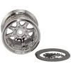 Hot Sale 👏 Axial 1/8 Oversize 8-Spoke 3.8 Beadlock Wheels, 17mm Hex, Chrome (2) 🎁