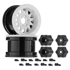 Best deal 😍 Axial 1/10 Method IFD 2.2 Beadlock Wheels, 12mm Hex, White (2) 👍