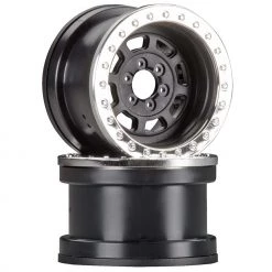 Outlet 🎁 Axial 1/10 Trail Ready HD Series 2.2 Wheels, 12mm Hex, Chrome (2) ⌛