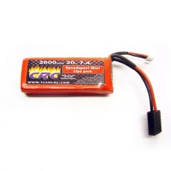 Coupon ⭐ Calandra Racing Concepts (CRC) 7.4V 2600mAh 2S 20C Mini Speedsport Hardcase LiPo Battery: Traxxas 🌟