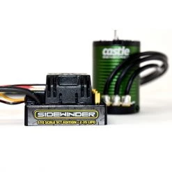 Hot Sale 🔔 Castle Creations 1/10 Sidewinder SCT Waterproof ESC/1410-3800Kv Sensored Brushless Motor Combo: 4mm Bullet 🛒