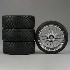 Brand new ⌛ Duratrax 16-Spoke Chrome Wheel, Radial (4) 👏