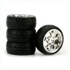 Best Pirce 😀 Duratrax 5-Blade Chrome 2mm Offset ST, Radial (4) 🤩