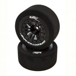 New 😀 Duratrax SpeedTreads Antic Foam SC Front Black Mounted (2): Traxxas Slash 🧨