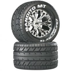 Wholesale ✔️ Duratrax Bandito MT 2.8" Mounted 1/2" Offset Tires, Chrome (2) 😍