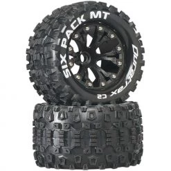 Discount 🌟 Duratrax Six-Pack MT 2.8" 2WD Mounted Front C2 Tires, Black (2) 🌟