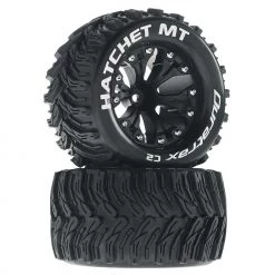 Promo 😀 Duratrax Hatchet MT 2.8" Mounted Offset Tires, Black (2) ❤️
