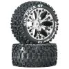 Deals 👍 Duratrax Six Pack ST 2.8" 2WD Mounted Rear C2 Tires, Chrome (2) ✔️