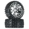 Flash Sale 🔥 Duratrax Lockup ST 2.8" 2WD Mounted Rear Tires, Chrome (2) 🔔