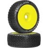 Hot Sale 👍 Duratrax Equalizer 1/8 C2 Mounted Buggy Tires, Yellow (2) 🥰