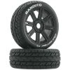 Coupon 👏 Duratrax Bandito 1/8 Buggy Tire C3 Mounted Spoke Tires, Black (2) 🔔