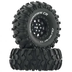 Outlet ✔️ Duratrax Showdown CR C3 Mounted 1.9" Crawler Tires, Black (2) 🥰