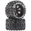 Cheap 🎉 Duratrax Six Pack MT 2.8 Mounted Tires, Black 14mm Hex (2) 🥰