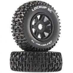 Hot Sale 🎉 Duratrax Lockup SC Mounted Soft Tires, Black 17mm Hex (2) 😉
