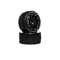 Cheapest ⭐ Duratrax Six Pack ST Belted 2.8" 2WD Mounted Rear Tires, 0 Offset, Black (2) 😍