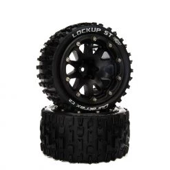 Best Pirce 🎁 Duratrax Lockup ST Belted 2.8" Mounted Front/Rear Tires, 14mm Black (2) 🔔