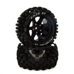 Best deal ❤️ Duratrax FAZE ST 2.8 Mounted F/R Tires, C2 14mm Black (2) 🧨