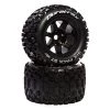 Coupon 👏 Duratrax Six Pack ST Belt 3.8" Mounted Front/Rear Tires .5 Offset 17mm, Black (2) ⭐