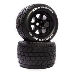 Coupon 🛒 Duratrax Bandito MT Belt 3.8" Mounted Front/Rear Tires .5 Offset 17mm, Black (2) 🔔