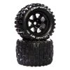 Flash Sale 🤩 Duratrax Lockup MT Belt 3.8" Mounted Front/Rear Tires .5 Offset 17mm, Black (2) 🤩