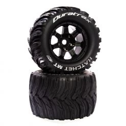 Budget 🎁 Duratrax Hatchet MT Belt 3.8" Mounted Front/Rear Tires .5 Offset 17mm, Black (2) 😉