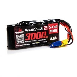 New 🔔 Dynamite 6V 3000mAh 5-Cell Speedpack2 Flat NiMH Receiver Pack: JST 👍