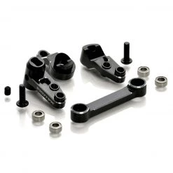 Deals 🧨 EXOTEK RACING LLC Heavy Duty RC Full Bearing Steering Set, 7075 Black with Silver: All Losi 22S 🎁