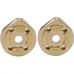 Flash Sale ❤️ Hot Racing Brass Currie F9 Portal Steering Knuckle Caps: Axial UTB ✔️