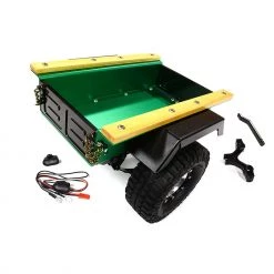 Brand new 🛒 Integy Leaf Spring 1/10 Size Utility Box Trailer, Green 🤩