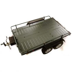 Brand new 🥰 Integy Alloy Flatbed Dual Axle Car Trailer, Gunmetal: 1/10 RC ✔️