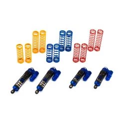 Buy 🤩 Integy XSR2 Heavy Duty Piggyback Shocks, Blue: Traxxas Slash (4) 🎁