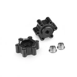Brand new 🥰 JConcepts, Inc. Tribute WHL ALUM 12mm Hex ADPT 11mm Offset BLK (2) 🧨