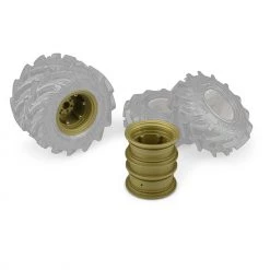 Buy 🔥 JConcepts, Inc. Krimson Dually 2.6 Dual Wheels with Adapters, Gold/Olive (2) 🧨