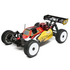 Promo 🤩 Losi 1/8 8IGHT 4WD Nitro Buggy RTR, Red/Yellow ⭐