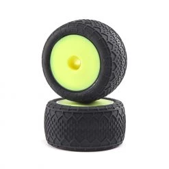 Promo 🤩 Losi 1/18 BK Bar Front/Rear 1.4 Pre-Mounted Tires, 12mm Hex, Yellow: Mini-T 2.0 🤩