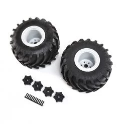 Brand new 🛒 Losi Mounted Monster Truck Tires, Left/Right: LMT 😀
