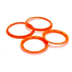 Promo 🌟 Losi Beadlock Set, Inner & Outer, Fluorescent Orange(2): 5T 🥰